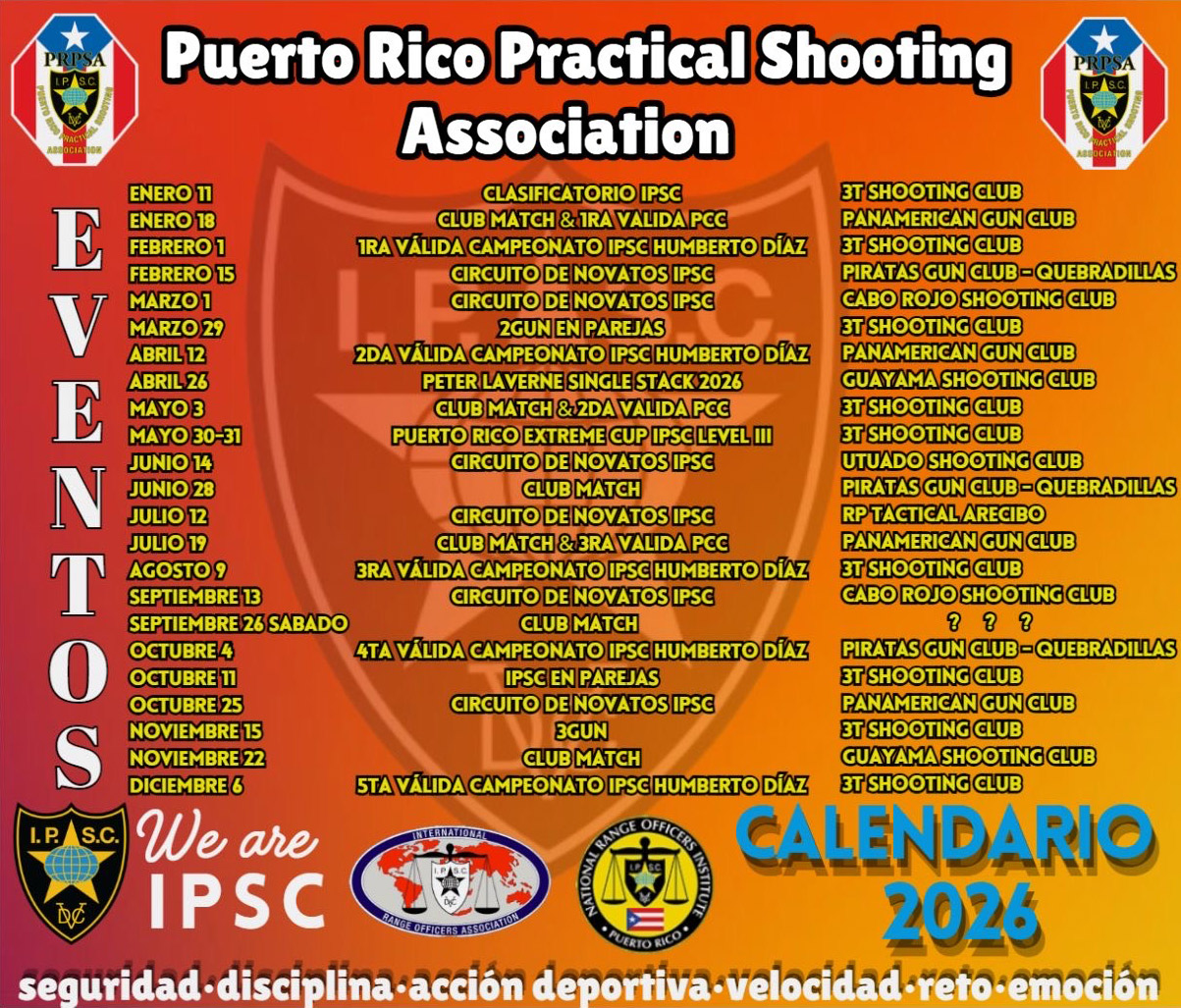 2026 PRPSA Calendar